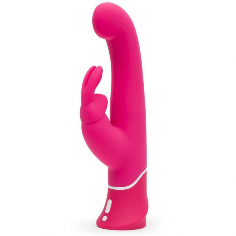Вибратор с клиторальным стимулятором "Happy Rabbit G-Spot" розовый 